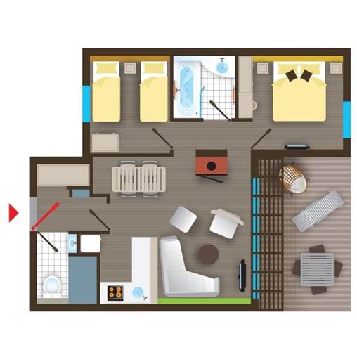 Premium cottage BD478 at Le Bois aux Daims